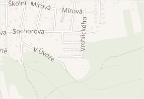 V Podhájí v obci Řevnice - mapa ulice