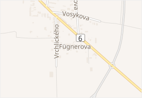 Fügnerova v obci Řevničov - mapa ulice