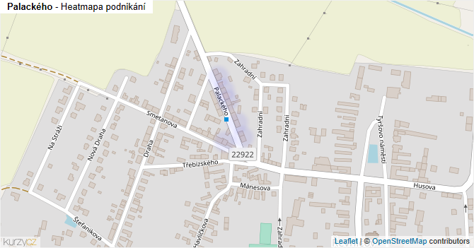 Palackého - mapa podnikání