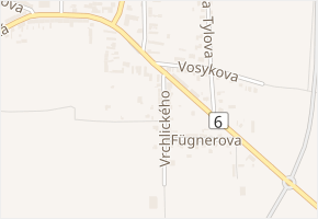 Vrchlického v obci Řevničov - mapa ulice
