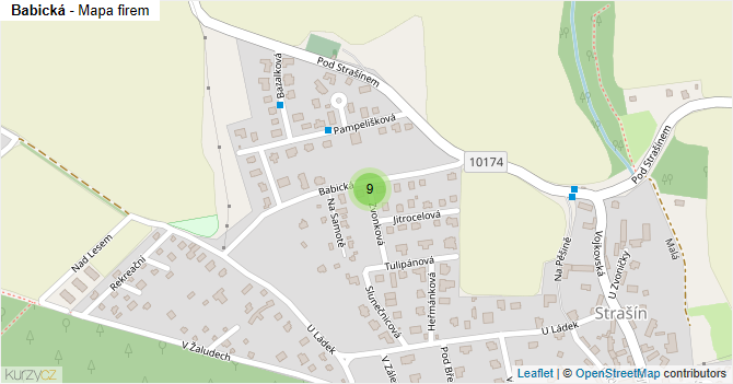 Babická - mapa firem