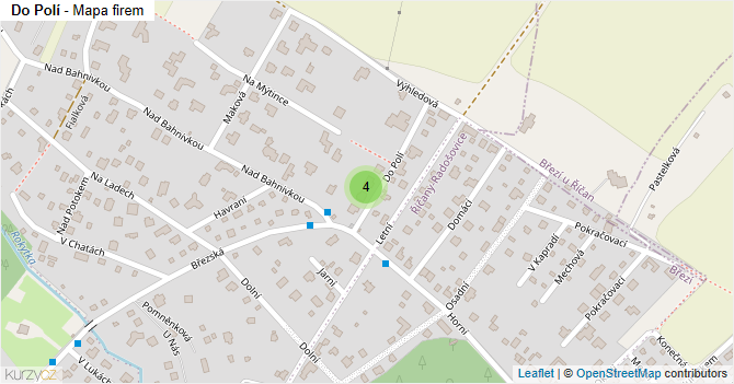 Do Polí - mapa firem