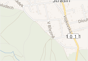 Lomená v obci Říčany - mapa ulice