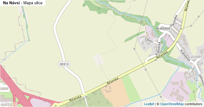 Na Návsi - mapa ulice