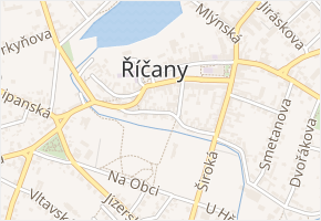 Podskalí v obci Říčany - mapa ulice
