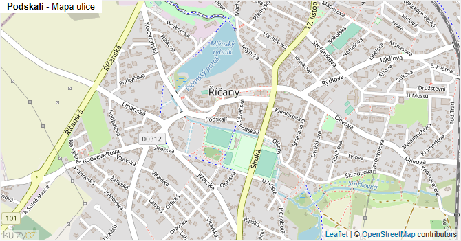 Podskalí - mapa ulice