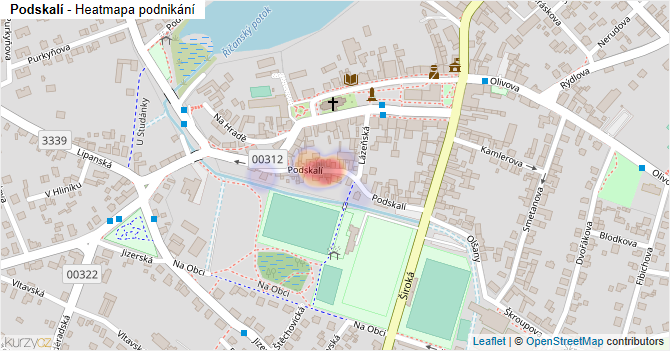 Podskalí - mapa podnikání