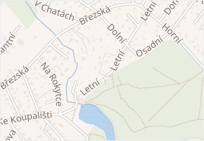 U Lesa v obci Říčany - mapa ulice
