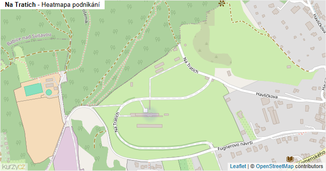 Na Tratích - mapa podnikání