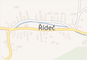 Řídeč v obci Řídeč - mapa části obce