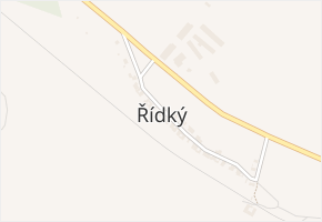 Řídký v obci Řídký - mapa části obce