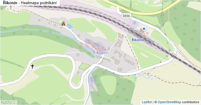 Řikonín - mapa podnikání