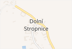 Dolní Stropnice v obci Římov - mapa části obce
