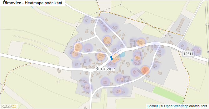 Řimovice - mapa podnikání