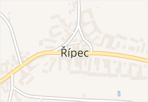 Řípec v obci Řípec - mapa části obce