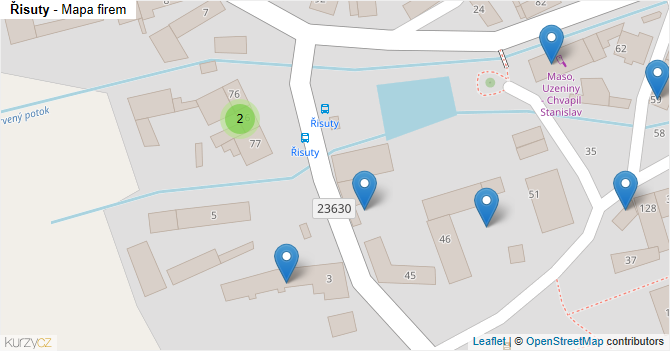 Řisuty - mapa firem