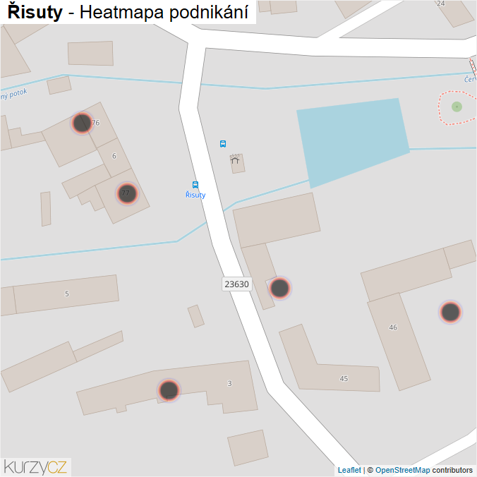 Mapa Řisuty - Firmy v obci.