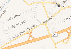 K Ladům v obci Řitka - mapa ulice