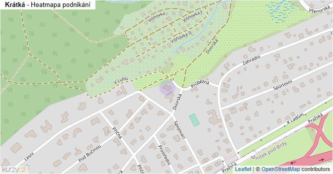 Krátká - mapa podnikání
