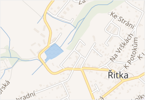 Nad rybníkem v obci Řitka - mapa ulice