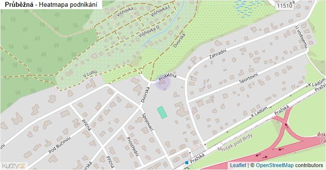 Průběžná - mapa podnikání