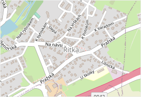 Řevnická I. v obci Řitka - mapa ulice