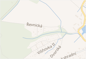 Řevnická II. v obci Řitka - mapa ulice