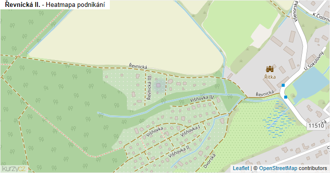 Řevnická II. - mapa podnikání