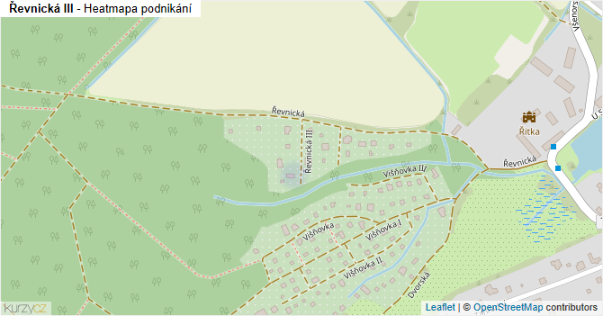 Řevnická III - mapa podnikání