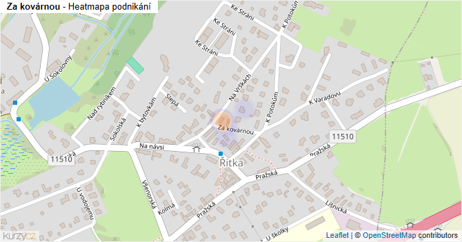 Za kovárnou - mapa podnikání