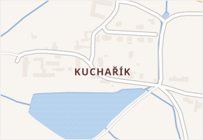 Kuchařík v obci Roblín - mapa části obce