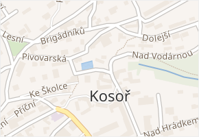 Průběžná v obci Roblín - mapa ulice