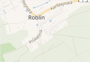 Vonoklaská v obci Roblín - mapa ulice
