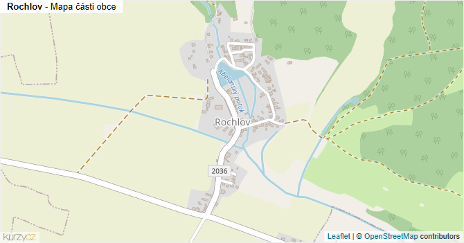 Rochlov - mapa části obce