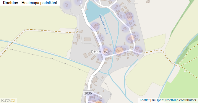 Rochlov - mapa podnikání