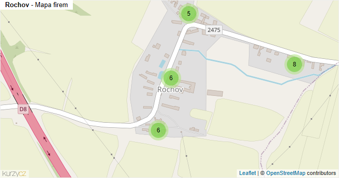 Rochov - mapa firem