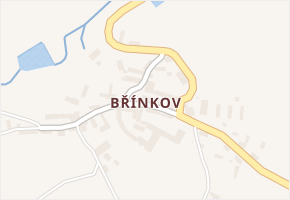Břínkov v obci Ročov - mapa části obce