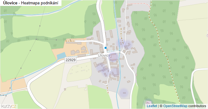 Úlovice - mapa podnikání