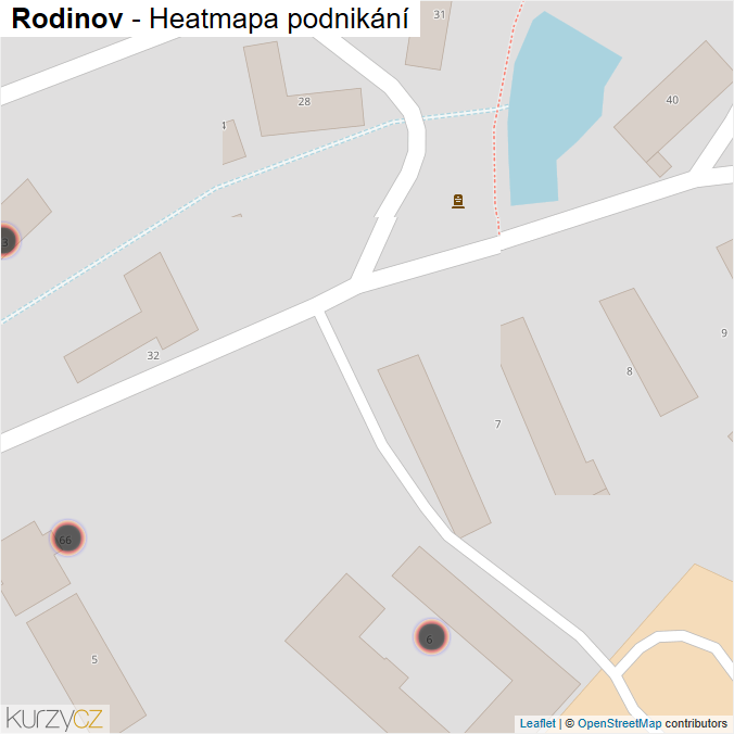 Mapa Rodinov - Firmy v obci.
