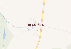 Blanička v obci Rodná - mapa části obce