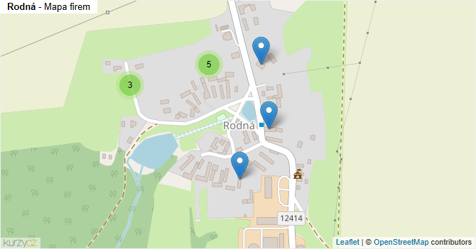 Rodná - mapa firem