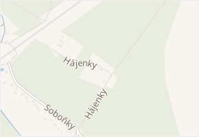 Hájenky v obci Rohatec - mapa ulice
