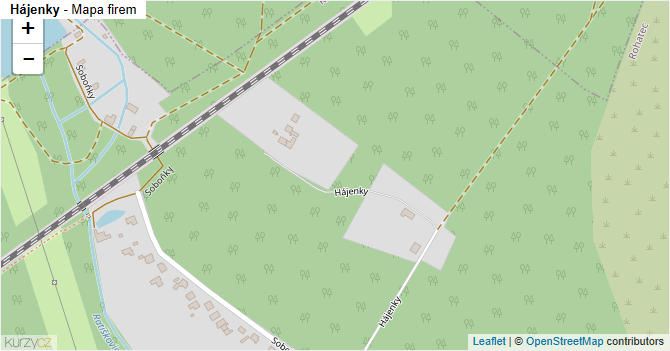 Hájenky - mapa firem