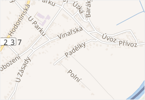 Padělky v obci Rohatec - mapa ulice