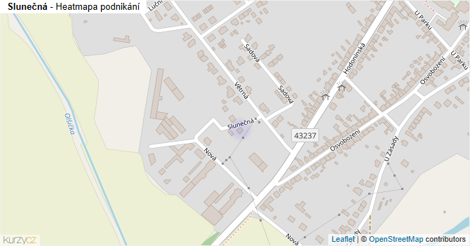 Slunečná - mapa podnikání