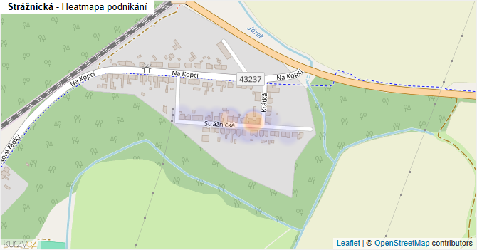 Strážnická - mapa podnikání