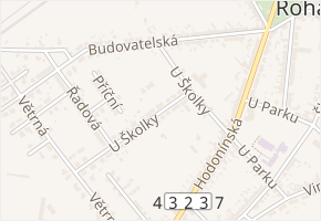 U Školky v obci Rohatec - mapa ulice