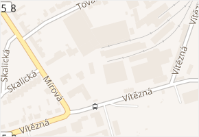 Vítězná v obci Rohatec - mapa ulice