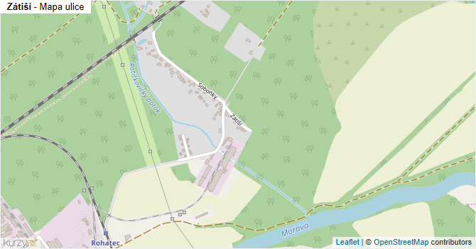 Zátiší - mapa ulice