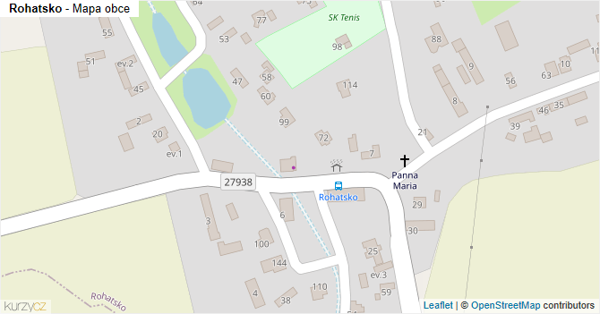 Rohatsko - mapa obce